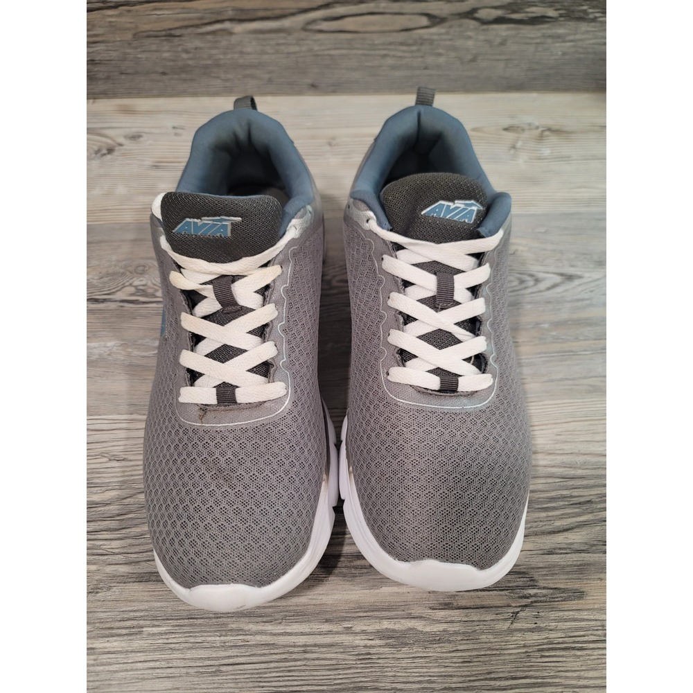 avia cantilever mens 12 gray Memory foam mesh outside white base